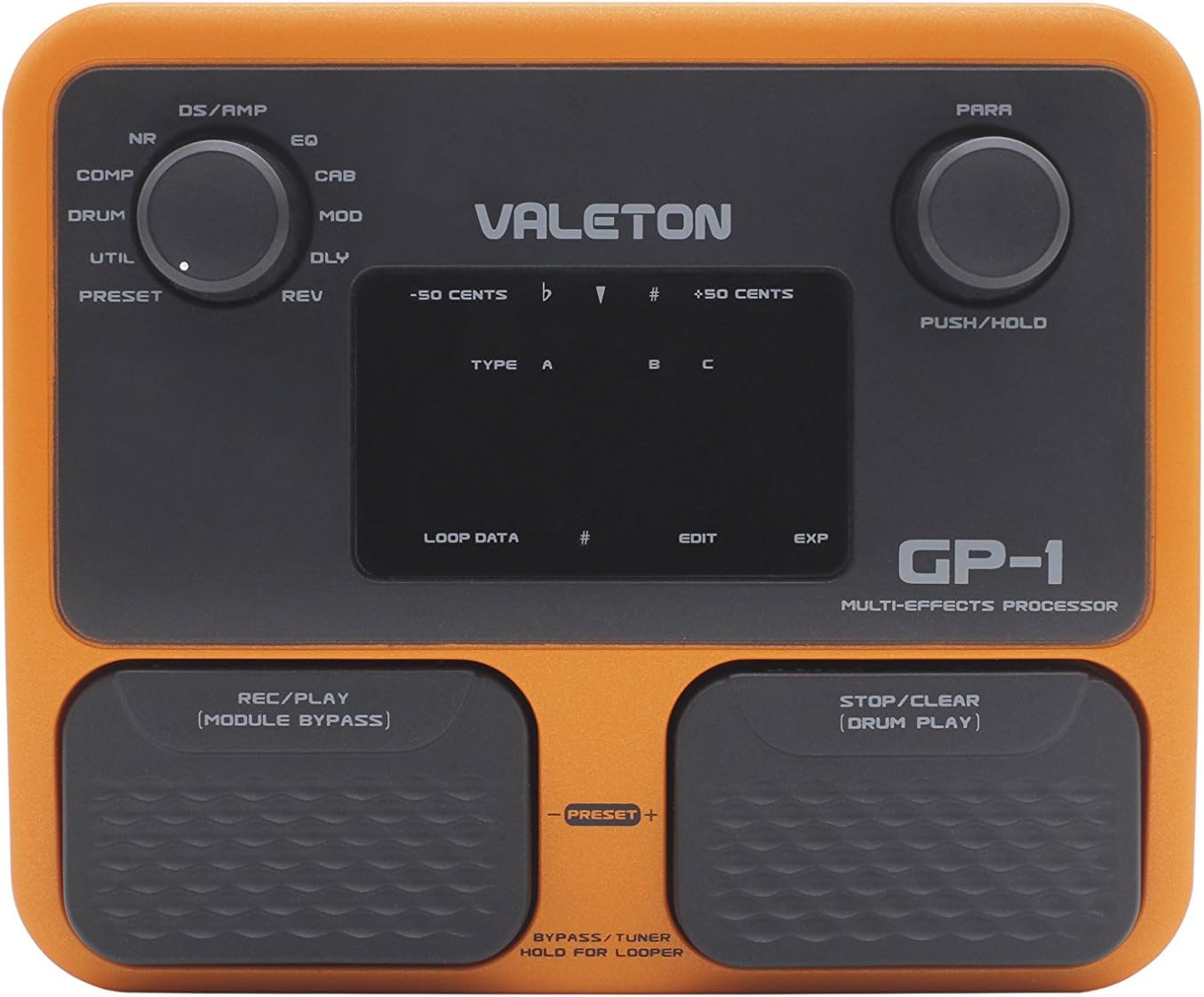Valeton GP-1 Multi Effects Preocessor Combines Drum Patteterns and Looper Complete Feature Set