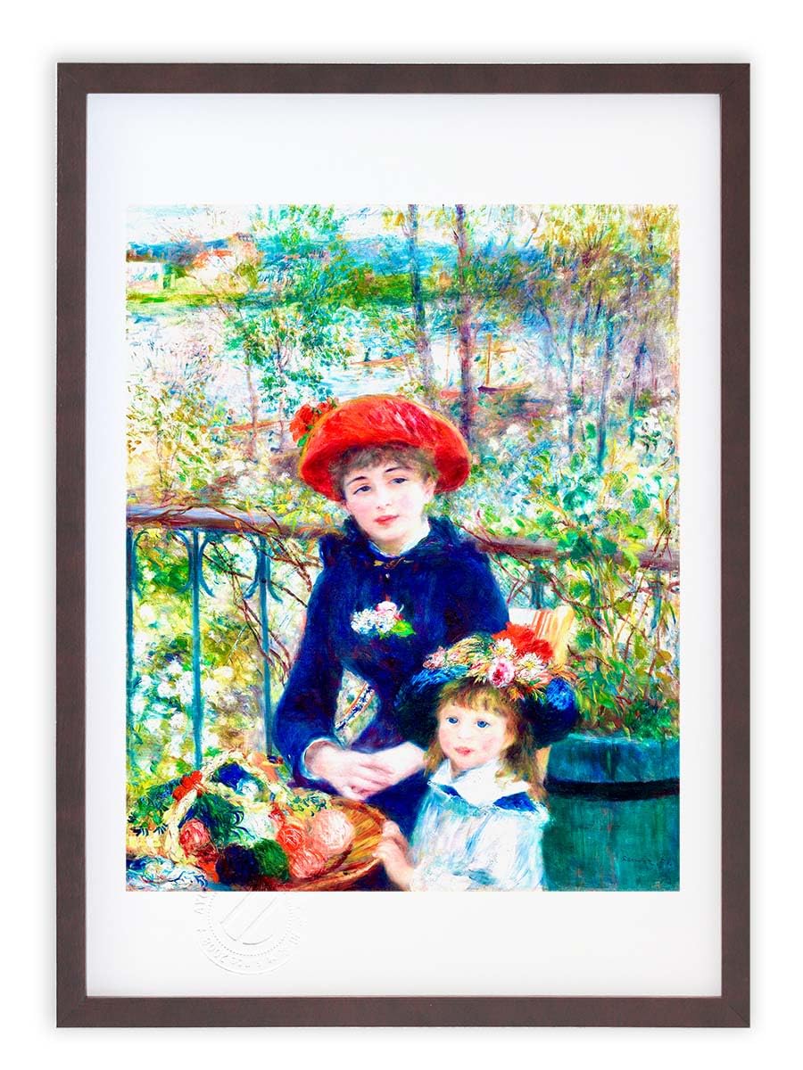 Amazon.co.jp: 版画 絵画 名画 ふたりの姉妹＜テラスにて＞(1881 