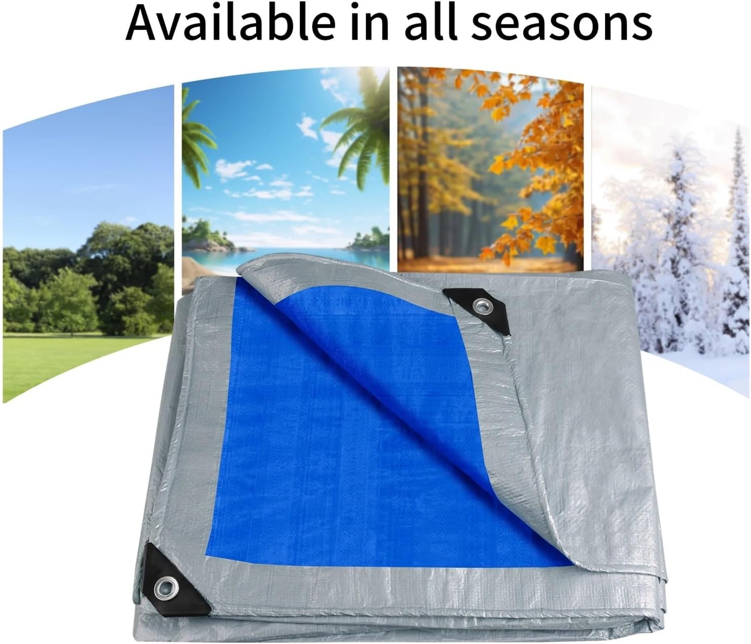 Compatible for Waterproof Camping Tent Tarp Garden Rain Cover Awning Beach Shade Canopy Multipurpose Outdoor Sun Shelter(Green with Tool,3x2M)