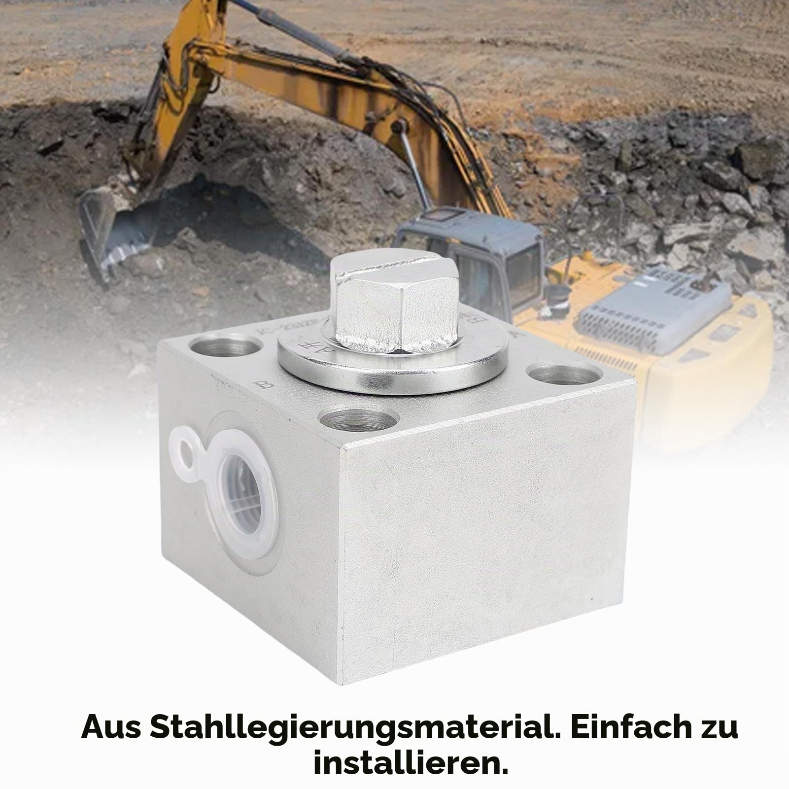 Fabater 2 Dreiwege-Umschaltventile für die meisten Minibagger, 3-Wege-Hydraulik-Umschaltventile, Dreiwege-Wegeventil-Ersatz für Kleinbagger.