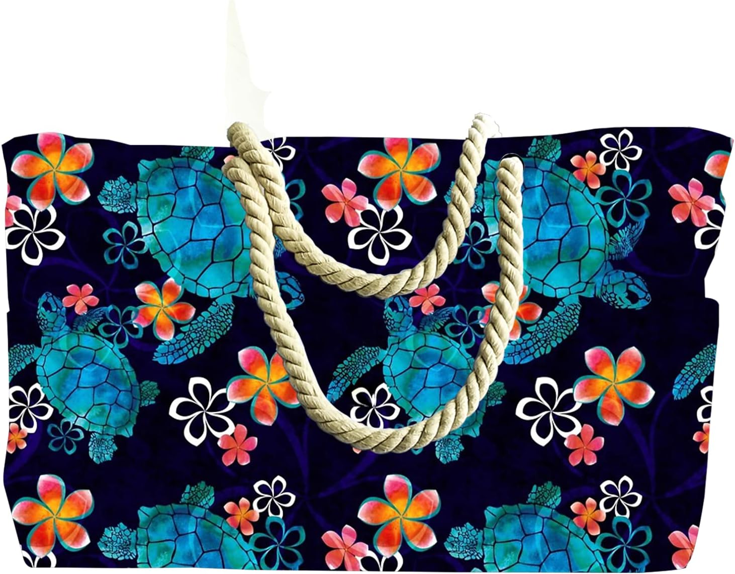 Oncjeys Large Beach Bag for Women, Waterproof Canvas Beach