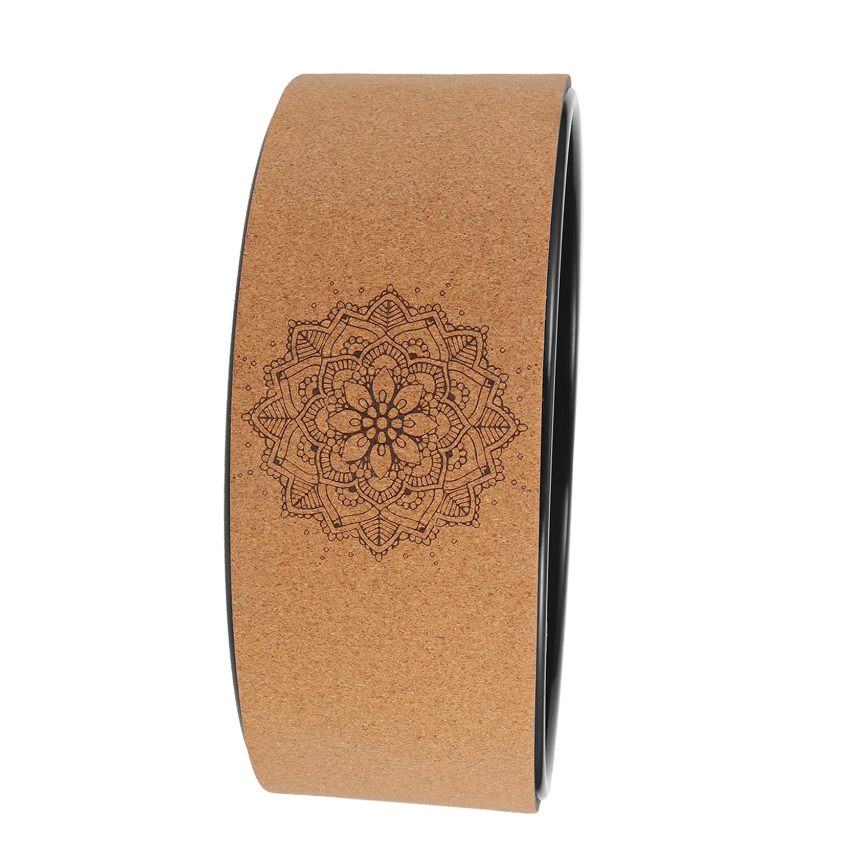 ULTECHNOVO Rueda de Yoga de Corcho Antideslizante para Aliviar Dolor de Espalda Material Tpe, Adecuado para Entrenamiento de Yoga y Pilates en Mujeres