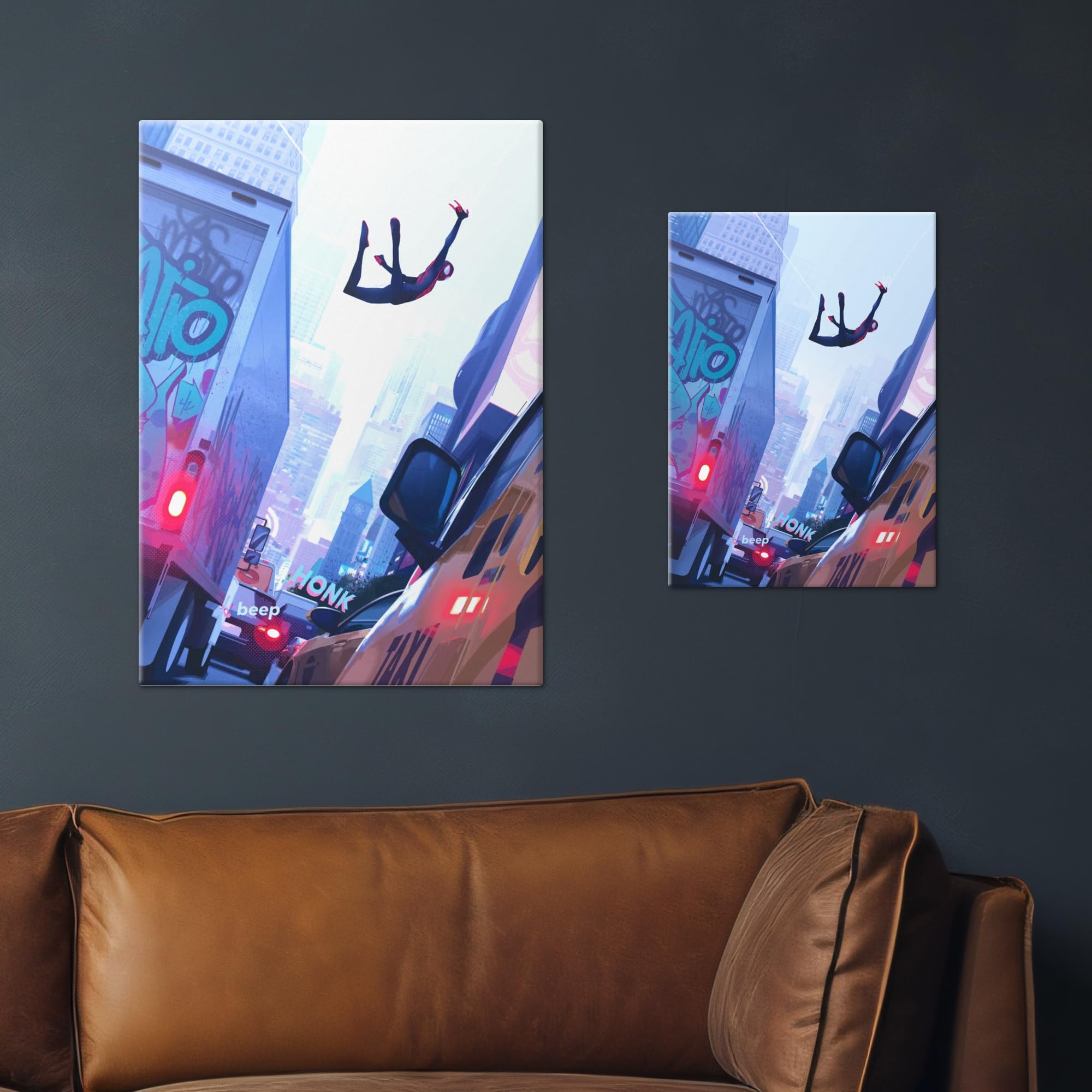 Amazon.com: Displate Metal Poster Marvel Streets of Spiderverse