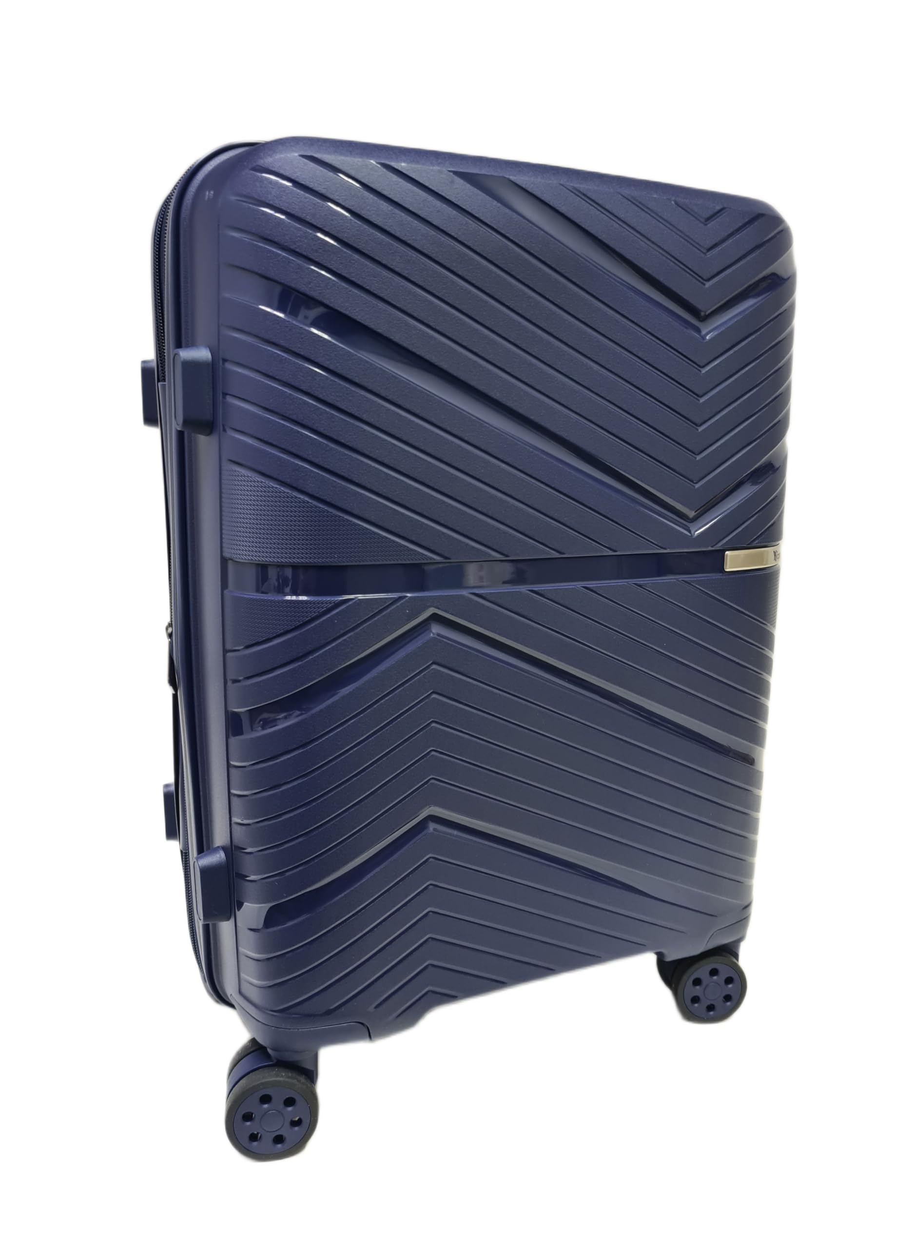 COVERI COLLECTION Trolley Enrico Coveri Bagaglio a Mano 55x39x20 cm 8 Ruote Rigido Espandibile Ryanair EasyJet Blu