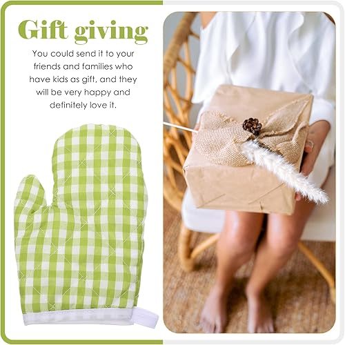 Vista 54 de Guantes de cocina para niños, 2 unidades, para jugar y cocinar, guantes para horno de microondas, guantes de cocina para hornear, guantes de cocina