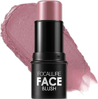 FOCALLURE Cream Blush Makeup,Buildable Blush Stick for Cheeks,Matte and Dewy Finish,Long Wearing,Easy Application,Lightweight Multi Stick,DUSTY ORCHID