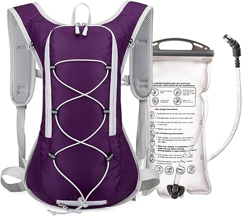 Miniatura 11 de Mochila de hidratación de 12L para mujeres y hombres, chaleco ligero para correr con bolsa de agua de 2 litros, paquete de agua para senderismo,