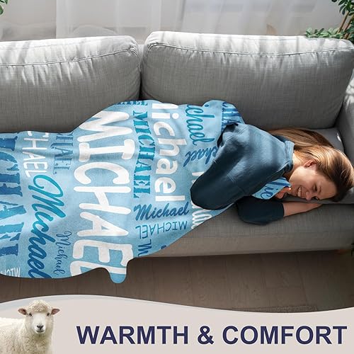 Miniatura 63 de Se envía al día siguiente, mantas personalizadas y mantas personalizadas con nombre manta de franela personalizada para niños, manta de Navidad