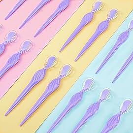 Mudder 21 Pcs Eyebrow Razor Eyebrow Shaver Facial Razor Multipurpose Face Trimmers with Precision Cover for Women Makeup Care Tools(Purple)