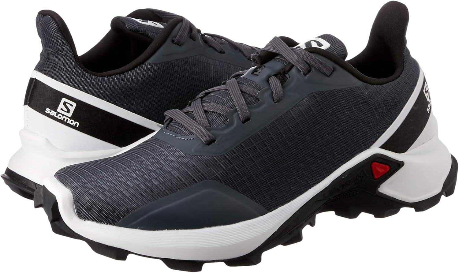 Salomon Women's Alphacross Trail Running Shoes 8 India Ink/White/Black