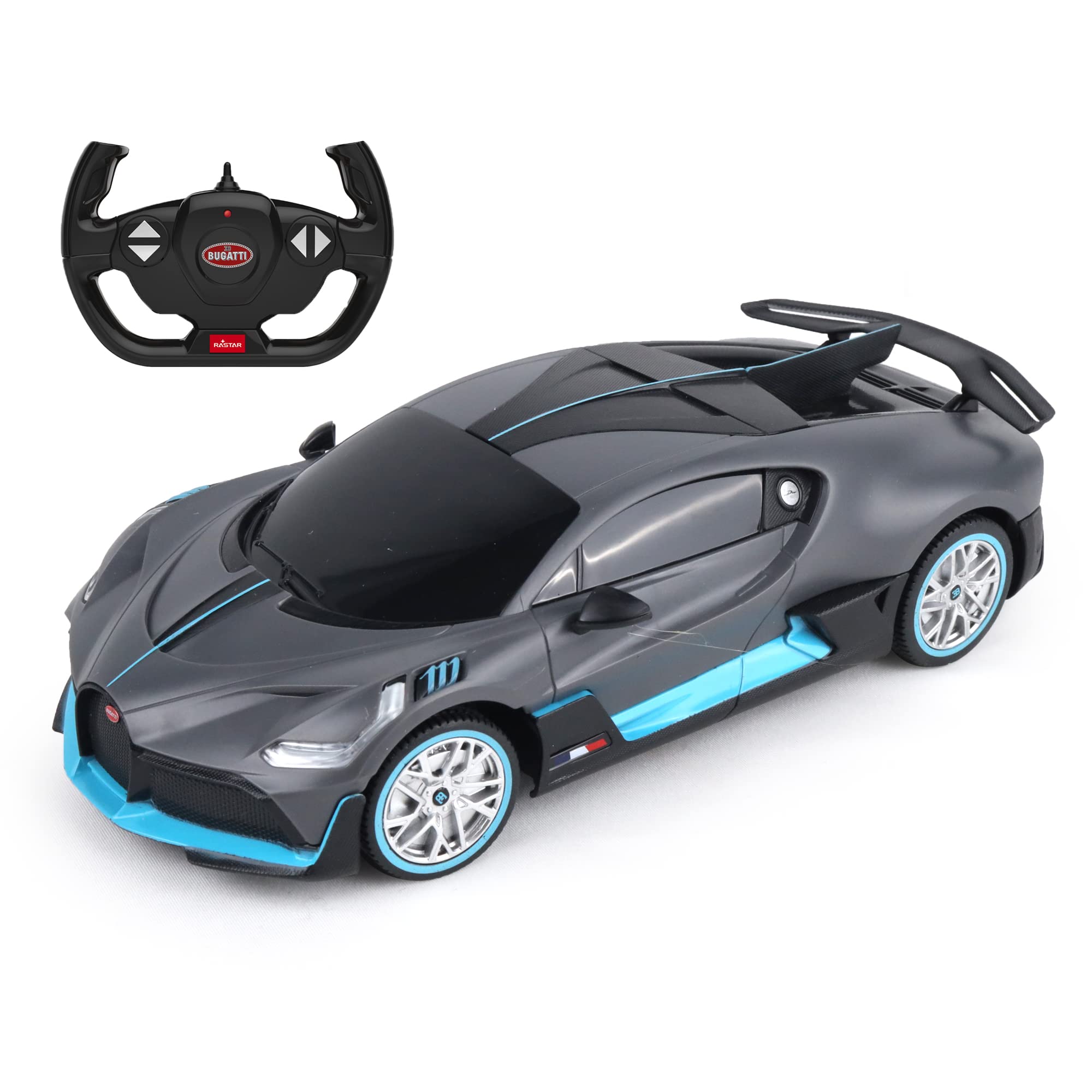TURBO CHALLENGE - Bugatti Divo - RC Prestige - 095614 - Samochód zdalnie sterowany - Czarny - 1/14 - Baterie nie są dołączone - Plastik - Zabawka dla dzieci - Prezent - Od 6 lat