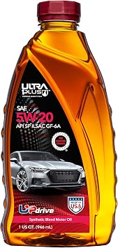 ULTRA 1PLUS SAE 5W-20 Synthetic Blend Motor Oil API SP ILSAC GF-6A