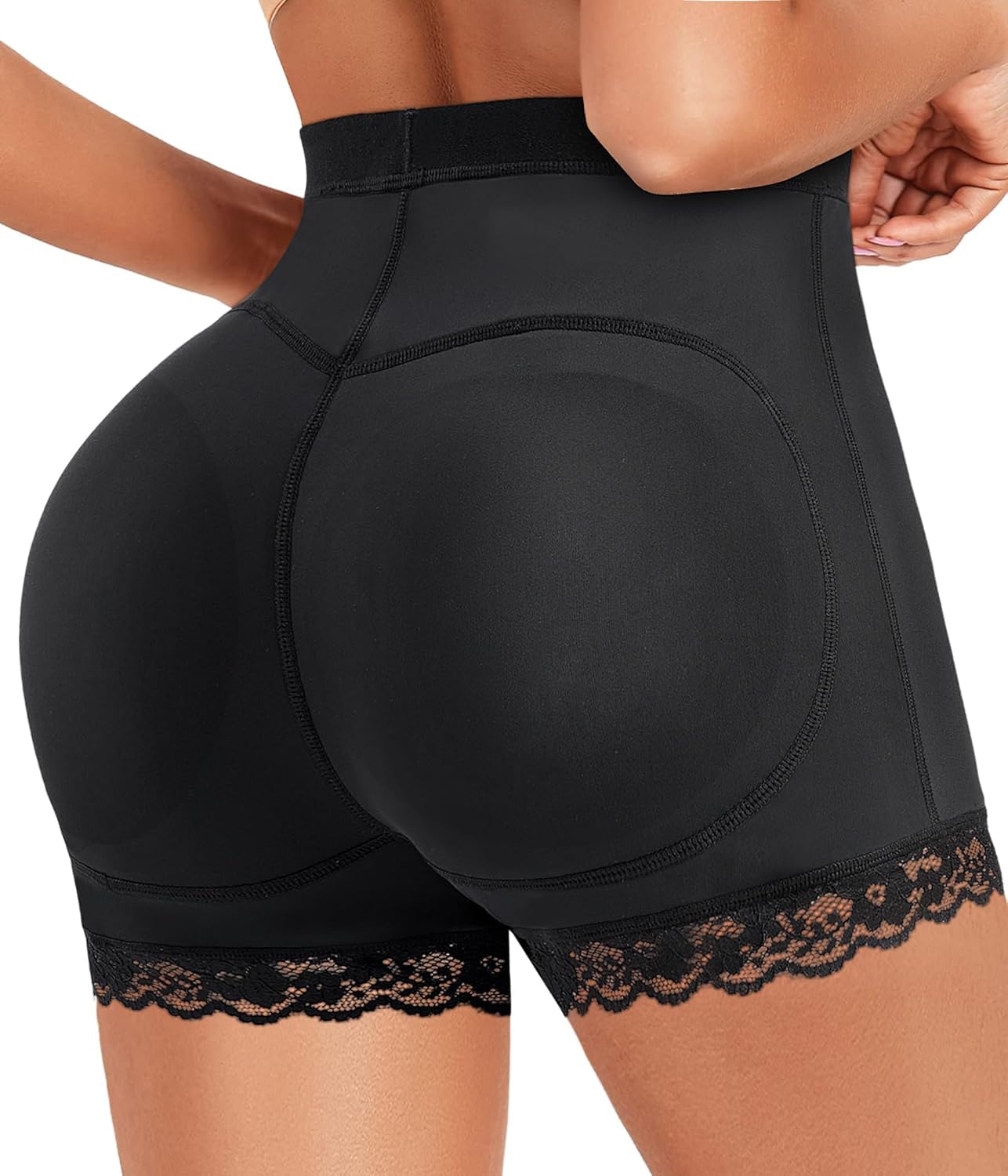 keepcart Seamless Underwear Tummy Control Butt Lifter Panties Padded Shapewear Hip Enhancer Pads Shorts for Women-picture-29