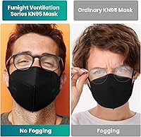 Vista 7 de Funight - Mascarillas KN95 de 5 capas transpirables, eficiencia de filtro ≥ 95%, protección contra el polvo y partículas PM2.5, desechables