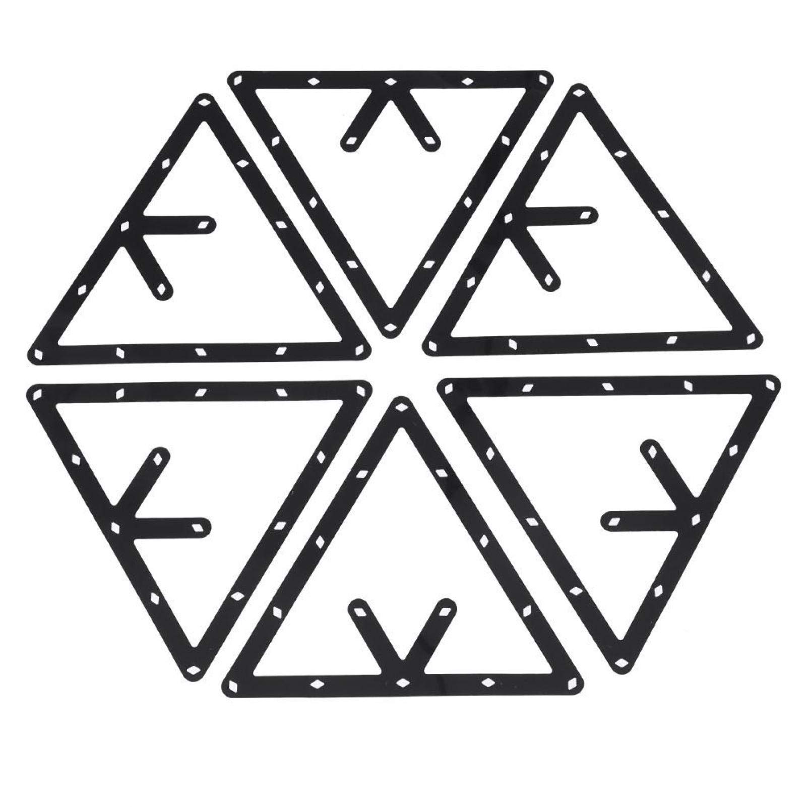 Demeras 6PCS Biliardo Foglio Biliardo Triangolo Cue Rack Tavolo Palla da Biliardo Carta Tavolo da Biliardo Stecca da Biliardo Accessorio per Snooker Biliardo