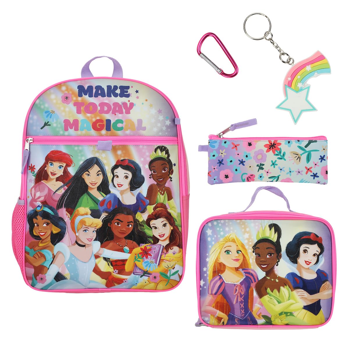 Disney Princesses Make Today Magical 5-Piece Backpack & Lunchbox Set