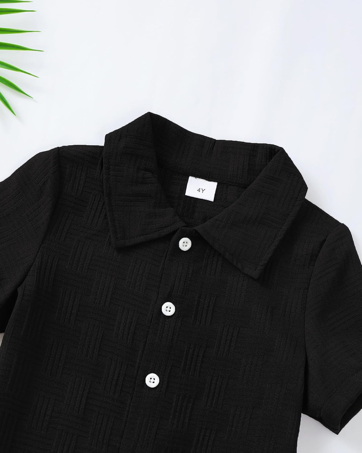 Toddler Boy Clothes Little Kids Summer Outfits Short Sleeve Button Down Shirt Top Shorts Set 2PCS Boy's Clothing - Image 4