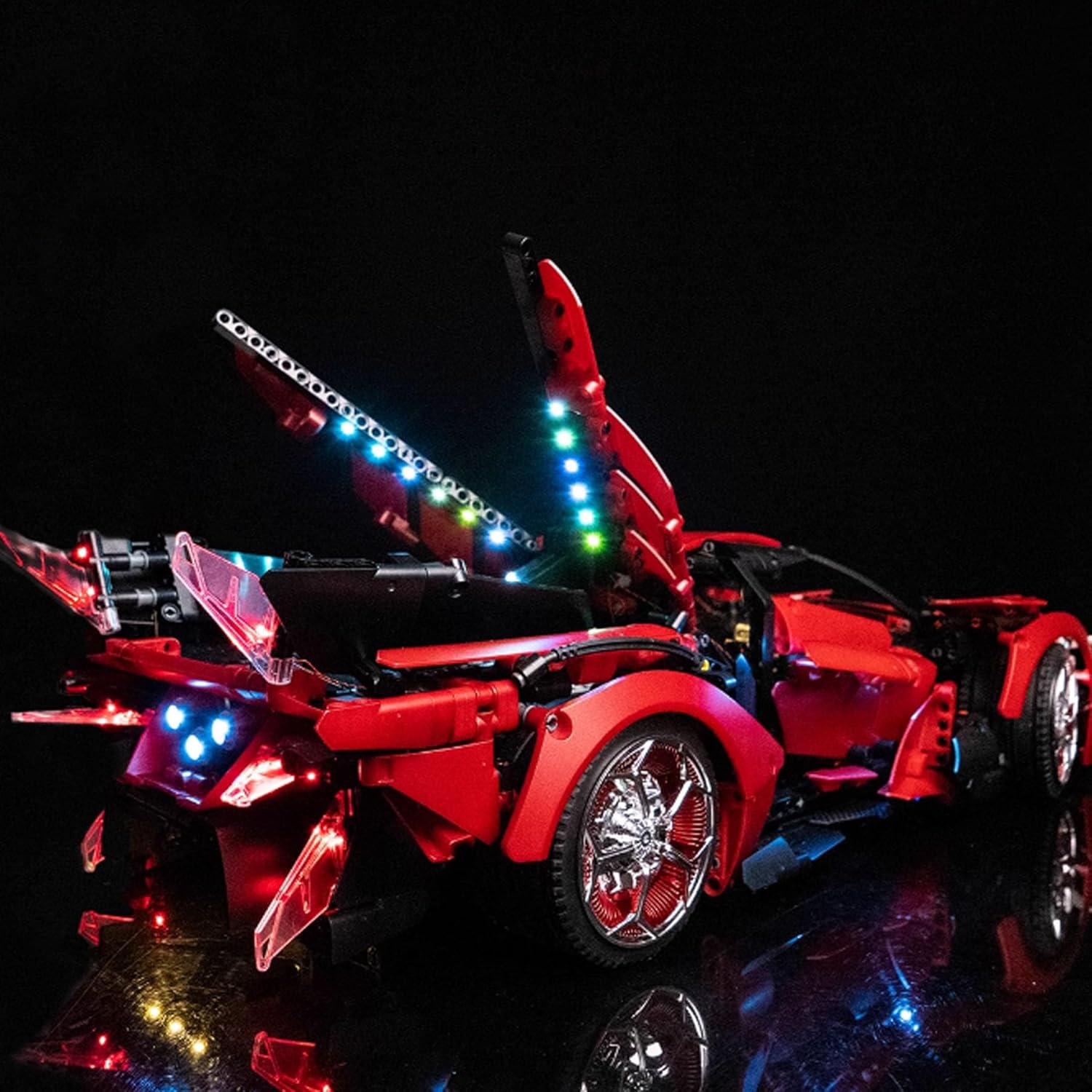 LED Lighting Kit Compatible with Lego 10519 Sports Car Series LED Light Set (Model Kit Not Included - Lighting Components Only) (Control Style)