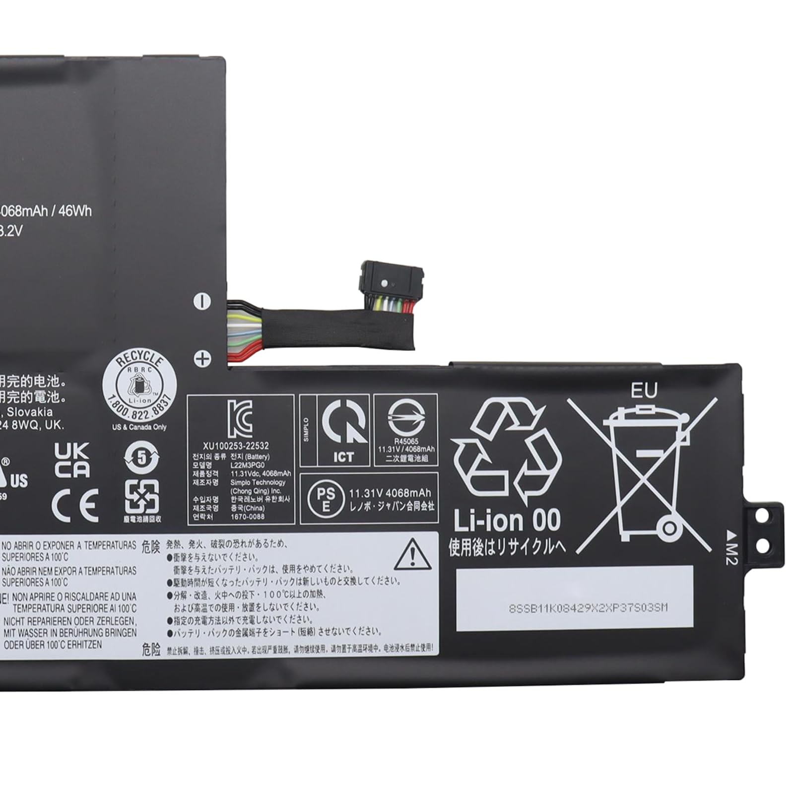 Amazon.com: EPYOBW L22M3PG0 Battery 47Wh Compatible with Lenovo