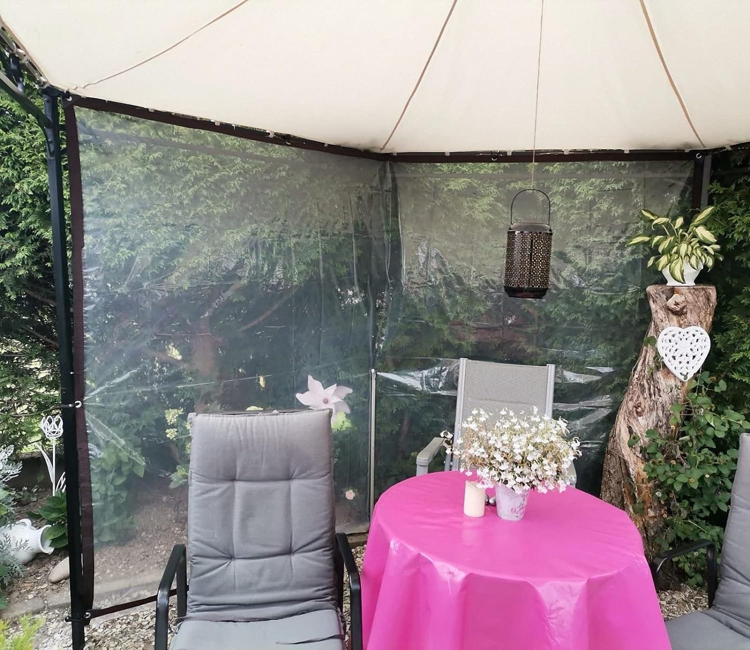 Bâche Transparente, 2,5x4,5m Résistant Aux Intempéries Bâche en Plastique avec Oeillets Jardin Imperméable Transparent Bâche PE Couverture De Plantes(2.5x4.5m)