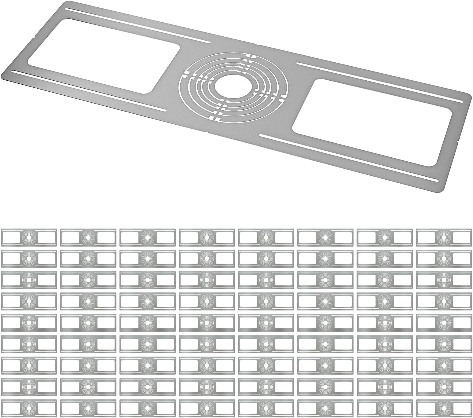 - LETRY 72-Pack New Construction Mounting Plate, 2-3-4-5-6in, LED Recessed Lighting Housing Kits, Flat Steel Rough-in Bracket Fixture for LED Light Bar, Shallow Recessed Lighting Housing Plate