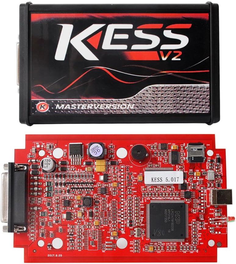 Online EU Version Red KESS V5.017 SW V2.23 MASTER OBD2 Manager Tuning Kit No Token Limitation ECM Titanium Software Car Truck ECU Programmer