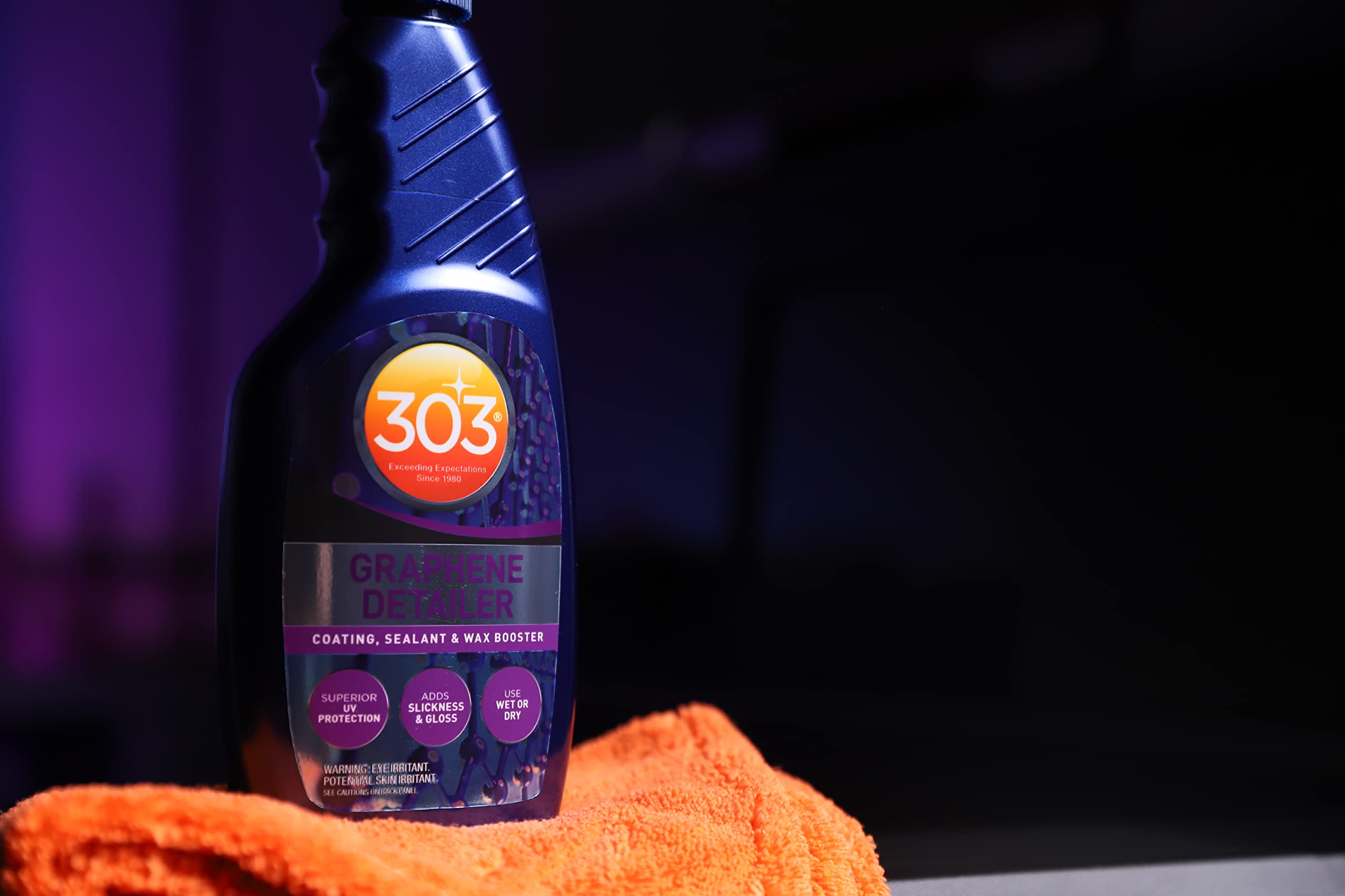 303 Graphene Detailer 473 ml – Coating, Sigillante & Cera Booster – Gloss & Protezione per vernice, Vetro & Cromo – Facile applicazione + guanti in nitrile Fiwiko