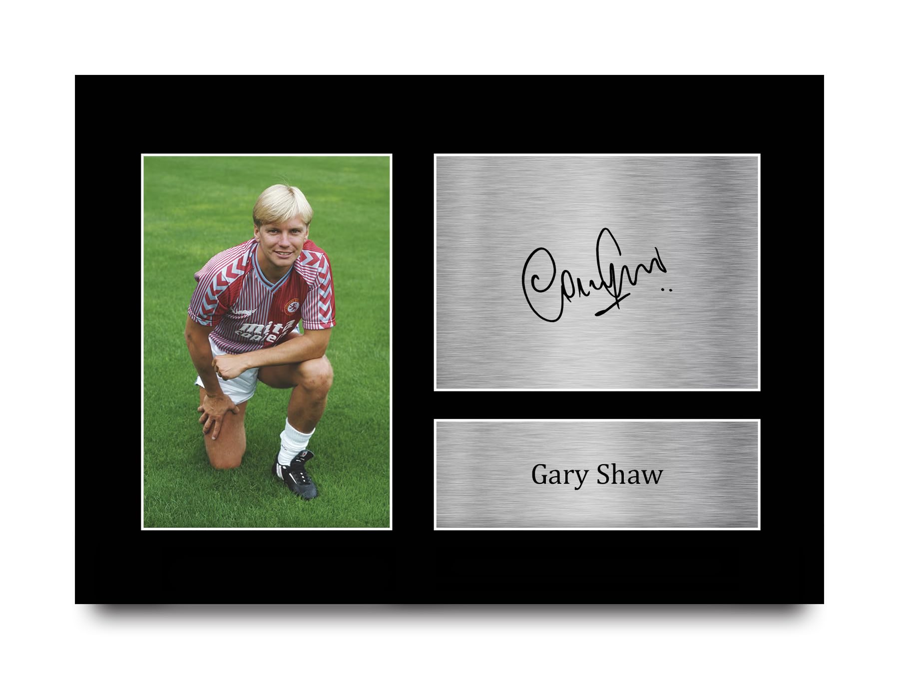 HWC Trading Gary Shaw Aston Villa Gifts Printed Signed Autograph Picture for Football Fans and Supporters - A4