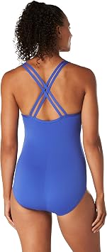 Speedo Women's Swimsuit One Piece Crossback Moderate Cut