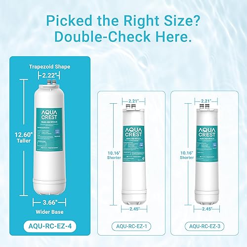 Miniatura 4 de AQUACREST RC 4 EZ-Change Premium Filtro de agua de repuesto para Culligan RC-EZ-4, IC-EZ-4, US-EZ-4, RC-EZ-3, Brita USF-201, USF-202, DuPont
