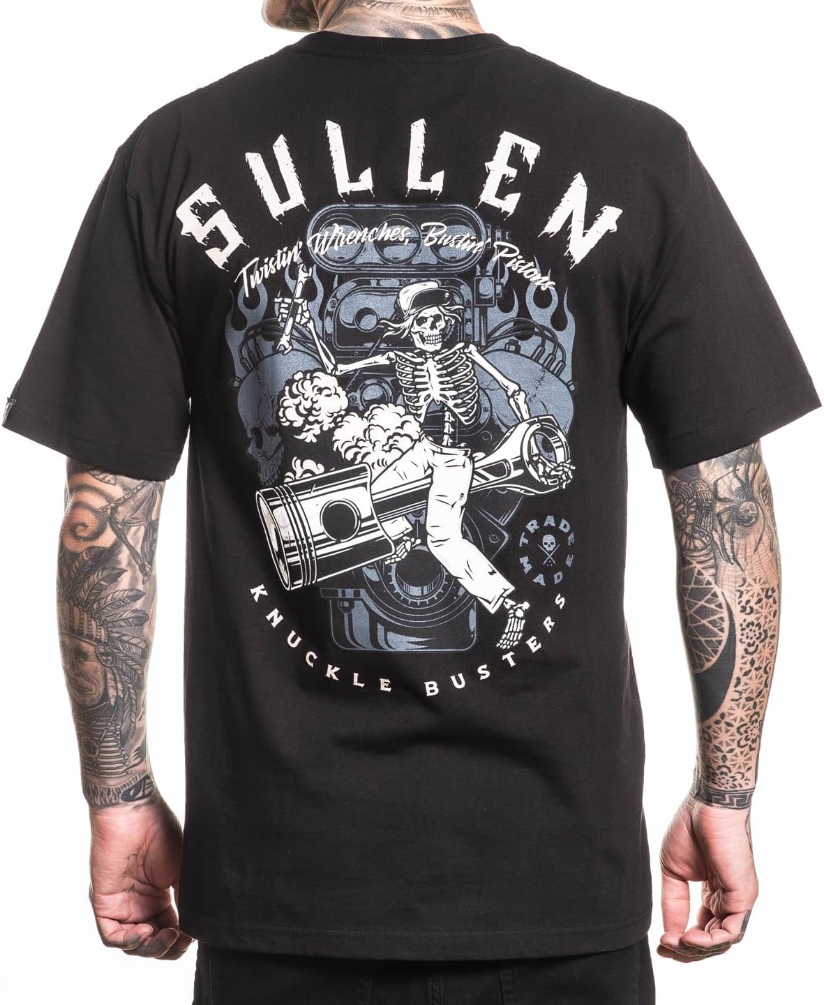 Sullen Men's Knuckle Busters Trade Made Capsule Tattoo Lifestyle Graphic Standard Short Sleeve Tee