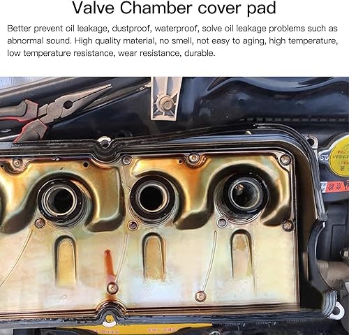 Miniatura 5 de H22A4 - Juego de juntas de tapa de válvula con sellos de tubo de bujía y ojales compatibles con Honda Prelude Base Coupe 1997-2001 de 2 puertas