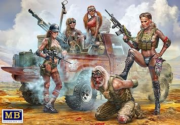 Master Box 35199-1/35 Desert Battle Series. Skull Clan-New Amazons Plastic Kit