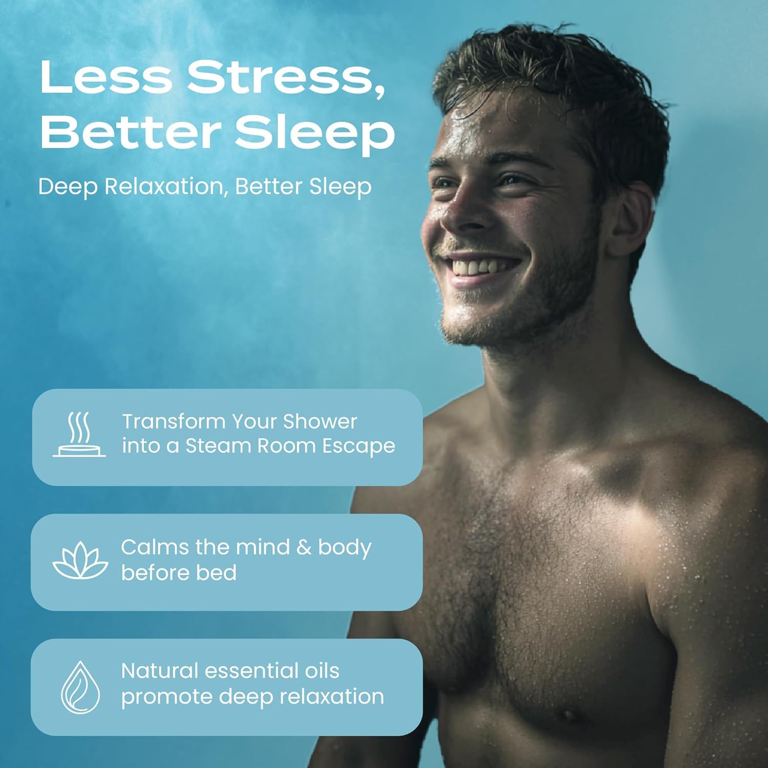 BodyRestore Défroisseur de douche aromathérapie - Cadeaux de Noël pour femmes et hommes, Stocking Stuffers (30 points)