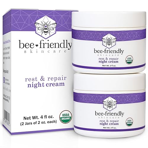 Vista 8 de La mejor crema de noche 100% todo natural y 80 % crema de noche orgánica por BeeFriendly, anti arrugas, anti envejecimiento, profundo hidratante