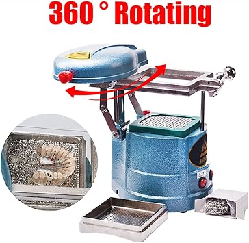 Vacuum Forming Machine, 1000W Portable Automatic Dental Vacuum Former Machine Thermoforming Laminating Machine Lab Equipment JT-18 110V/220V