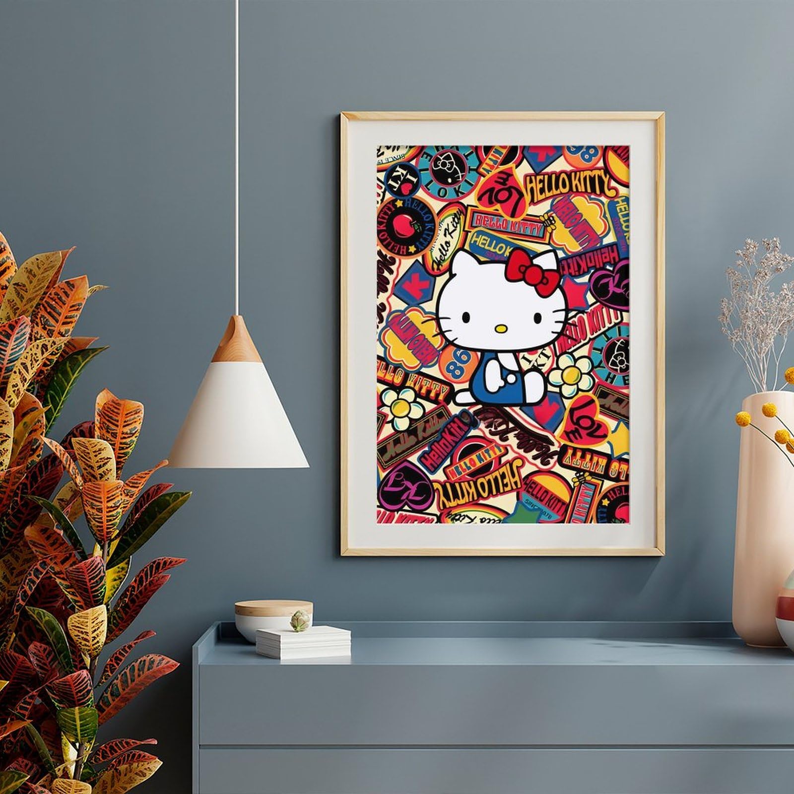 Amazon.co.jp: ハローキティ ポスター 絵画 インテリア 壁紙用 壁紙