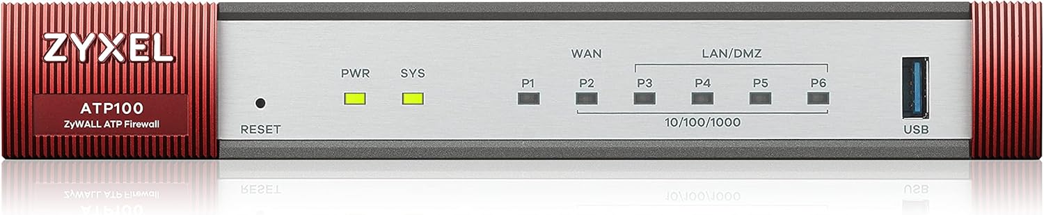 One-Day Sale: Up to 80% Off Zyxel ZyWALL 1 Gbps ATP100, Advanced Threat Protection Firewall, Next generation Firewall bundled with 1-year security license services [ATP100]