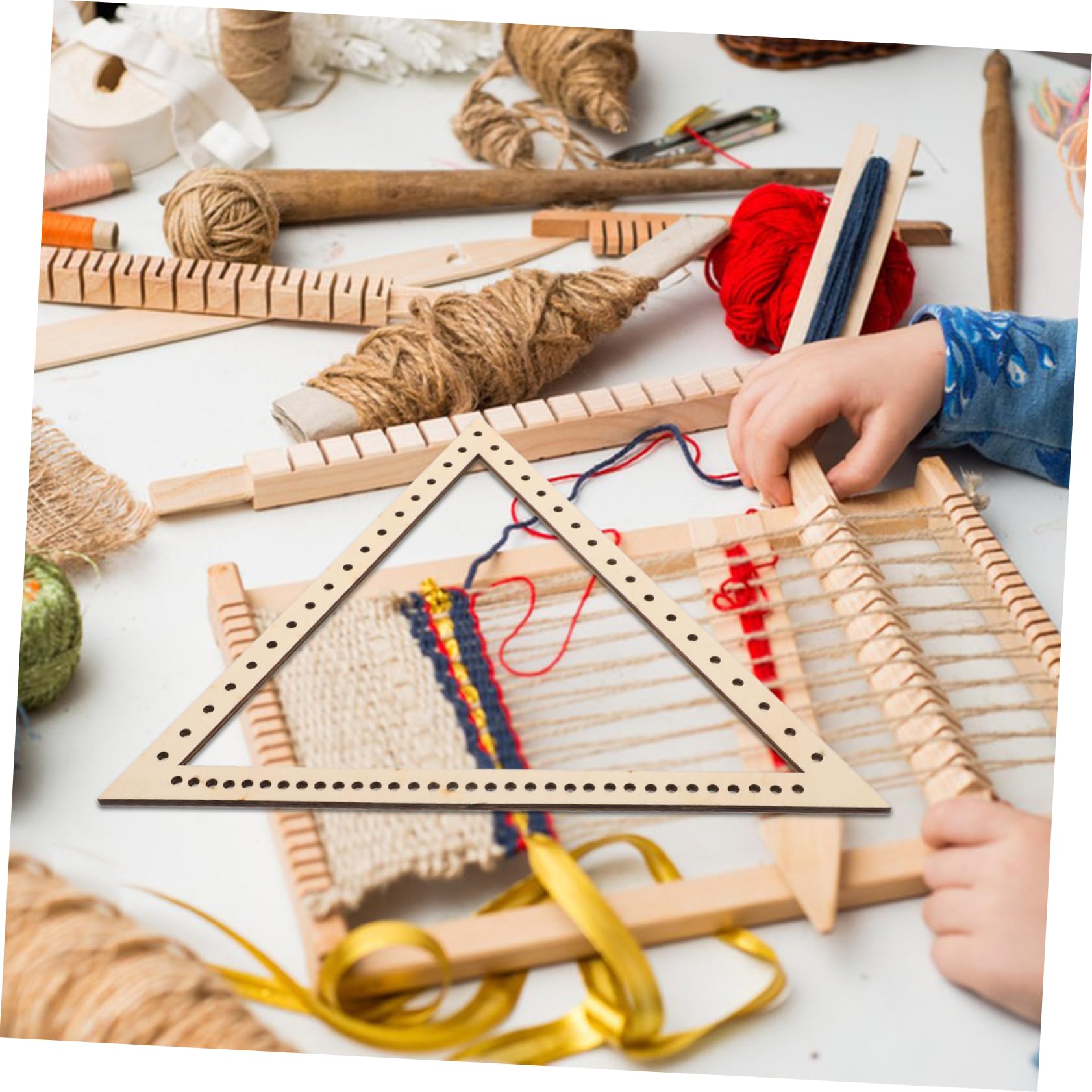 Operitacx Elegant Craft Weaving Loom 1 Set of Handmade Weaving Triangle Versatile Woven Machine Tool for DIY Projects