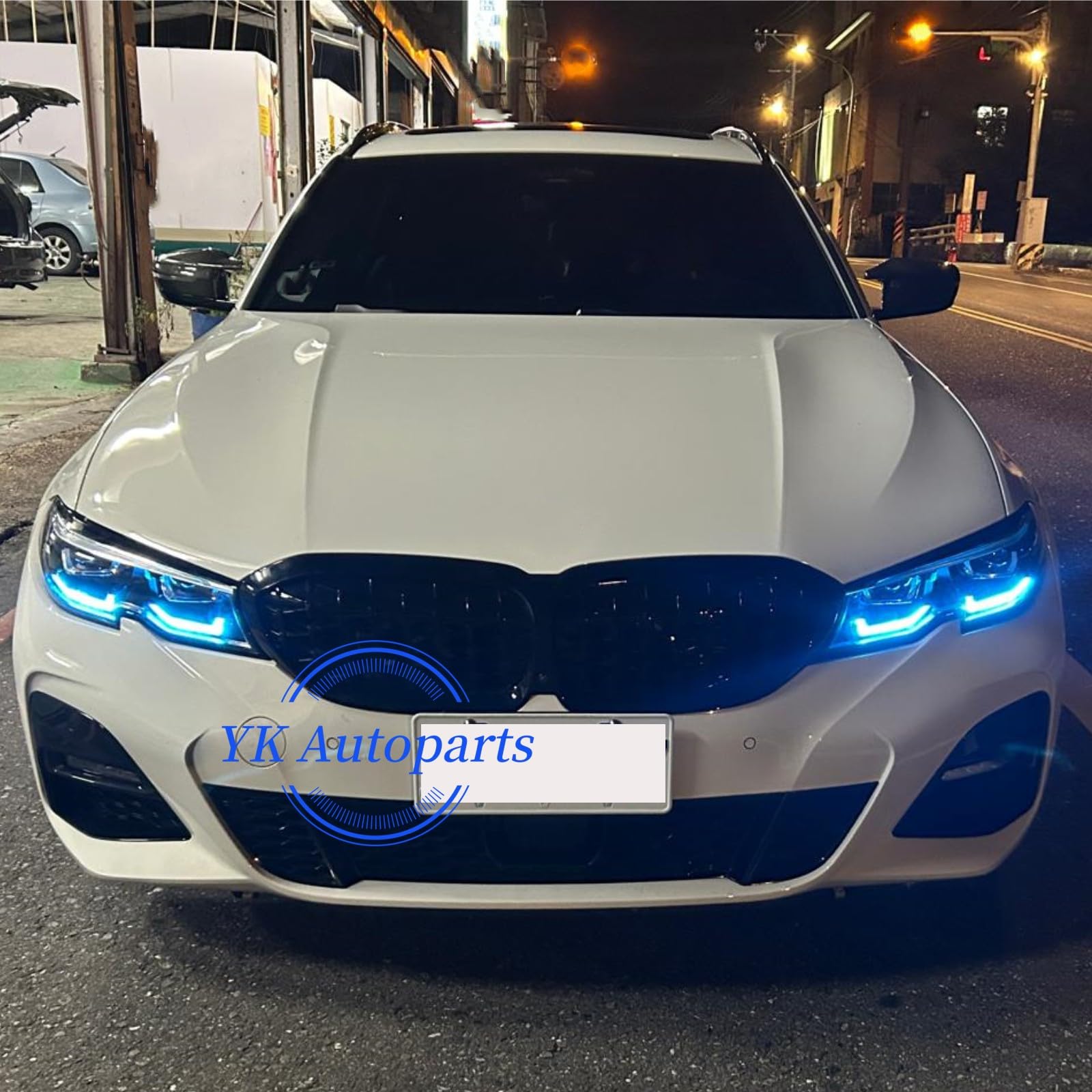 Amazon.com: 4Pcs Ice Blue DRL Angel Eyes LED Boards Set Fit For