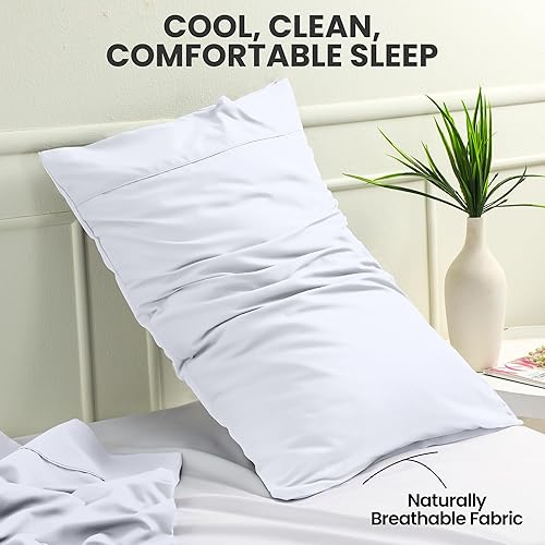 Miniatura 6 de Utopia Bedding Fundas de almohada estándar, paquete de 2, cierre de sobre, tela de microfibra cepillada suave, fundas de almohada resistentes al