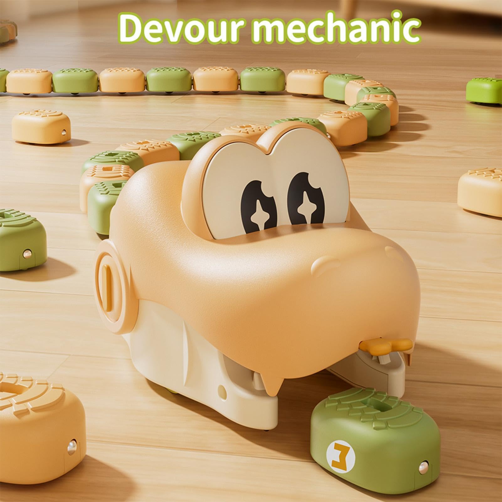 Set Giocattolo Serpente Mangia Veicolo Scorrevole