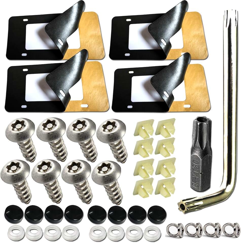 license plates bolts