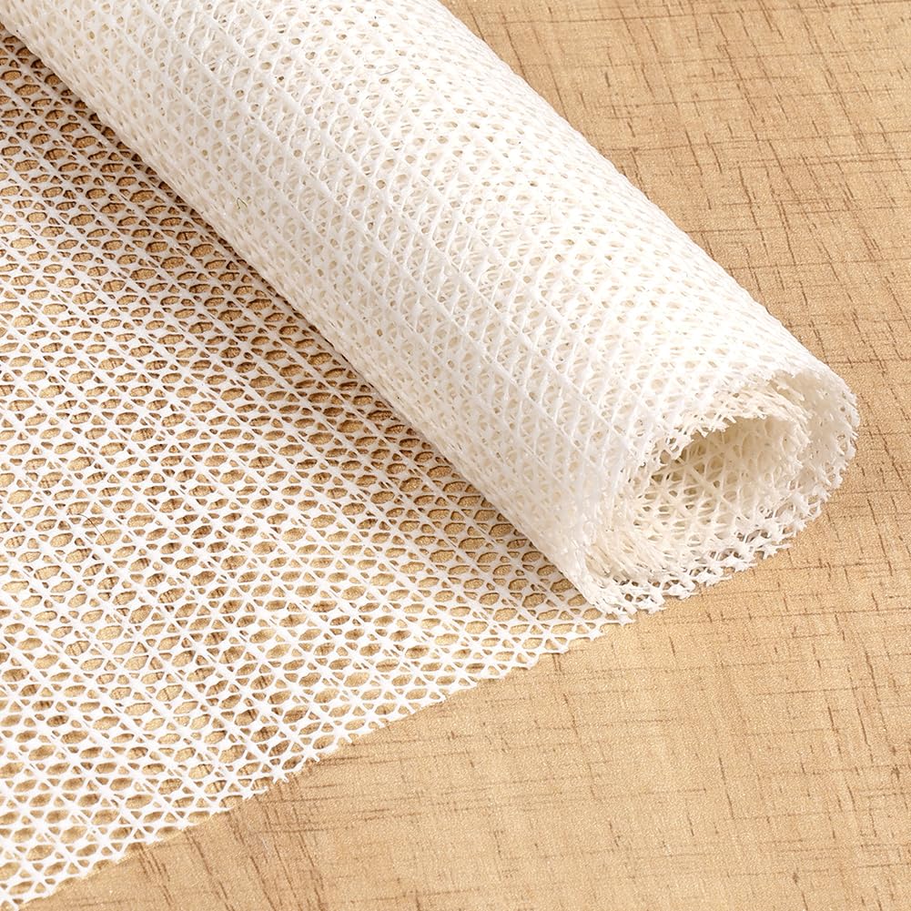 Vicloon Non-Slip Matting Roll, 50X80CM Multipurpose Non-Slip Liner, PVC Anti Slip Rug Pad, Cuttable Carpet Underlay for Home, Office, Bedroom, Carpets, Laminate Floor, Cars, Drawers, White