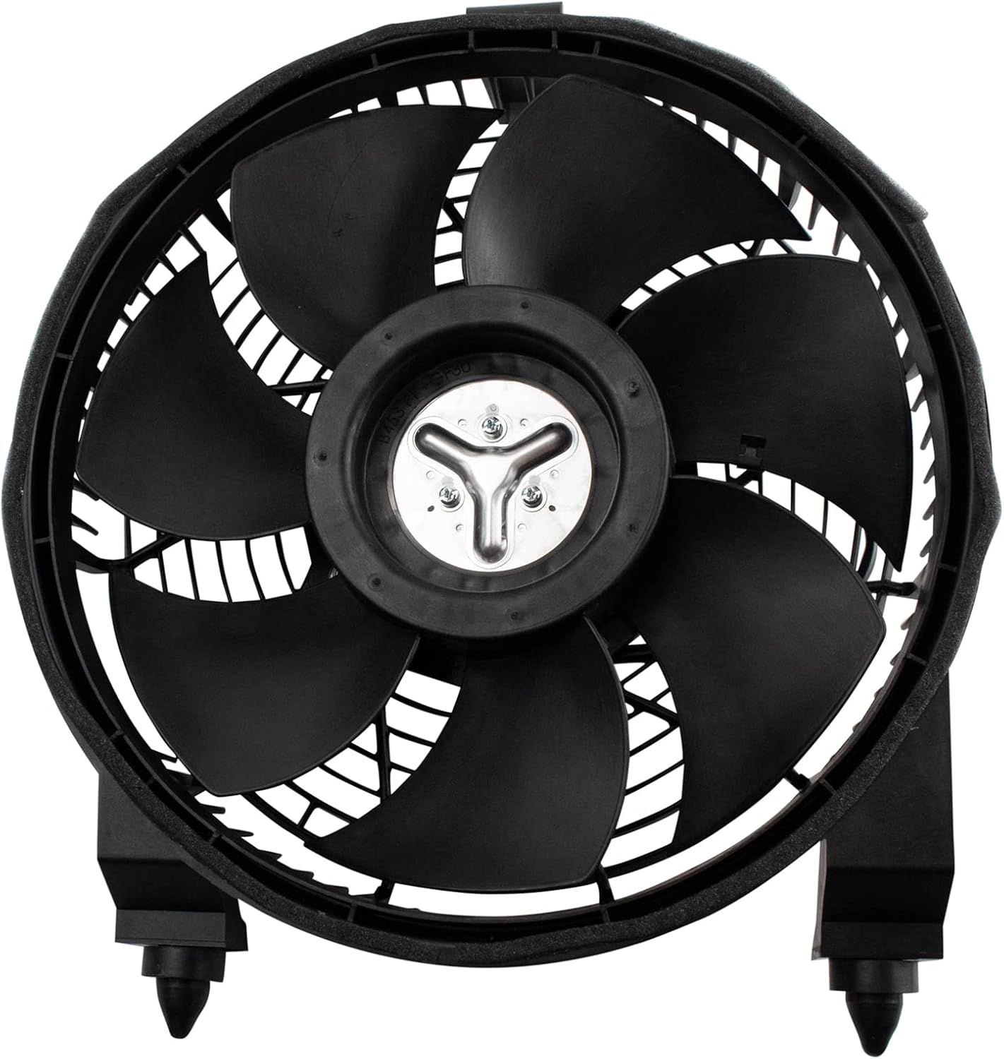 TRQ A/C Condenser Cooling Fan Assembly Compatible with 2008-2020 Lexus LX570 Toyota Land Cruiser TO3113118