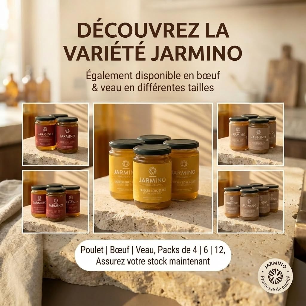 Bone broth: 6x 350ml bouillon de poulet bio
