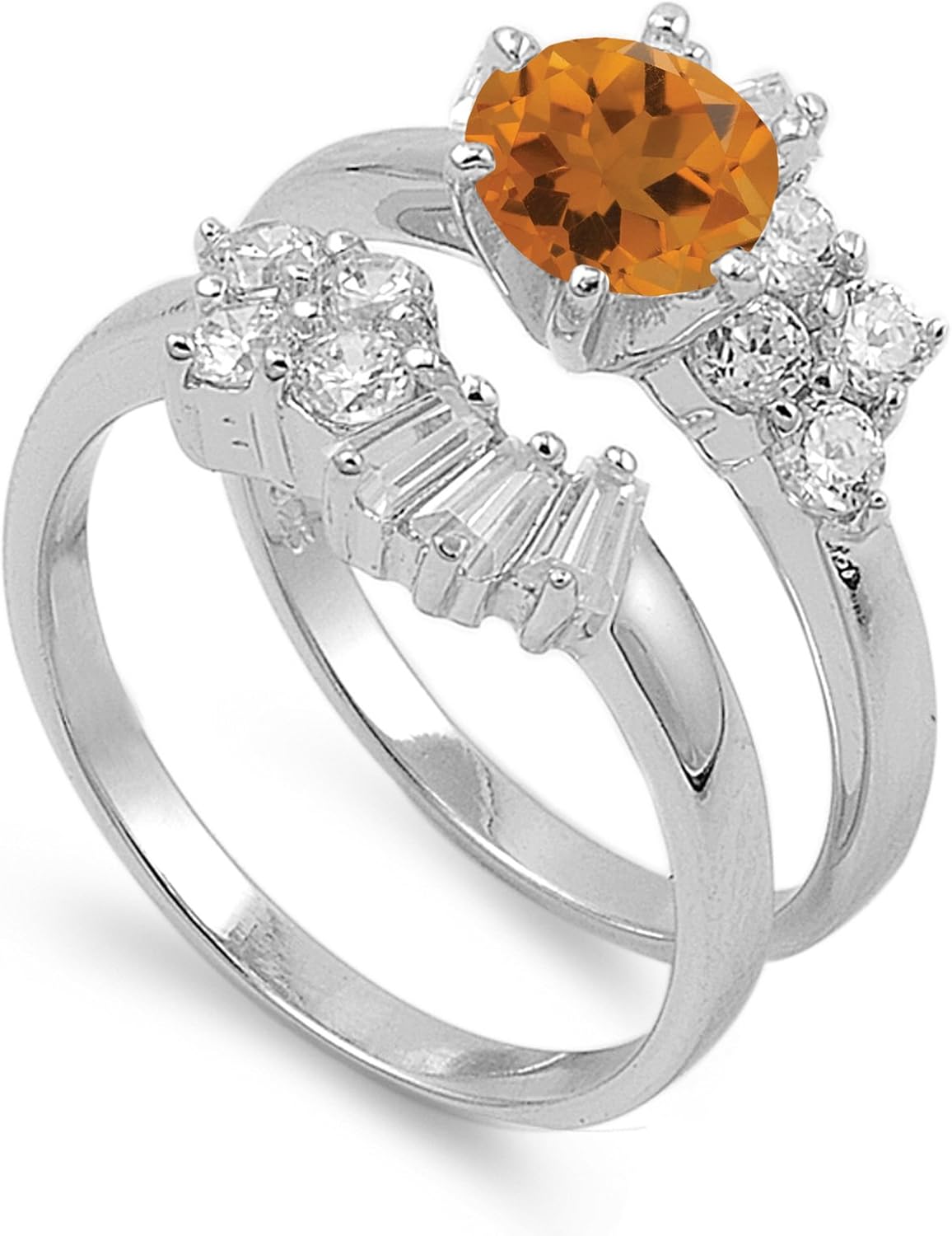 CHOOSE YOUR COLOR Sterling Silver Round Ring