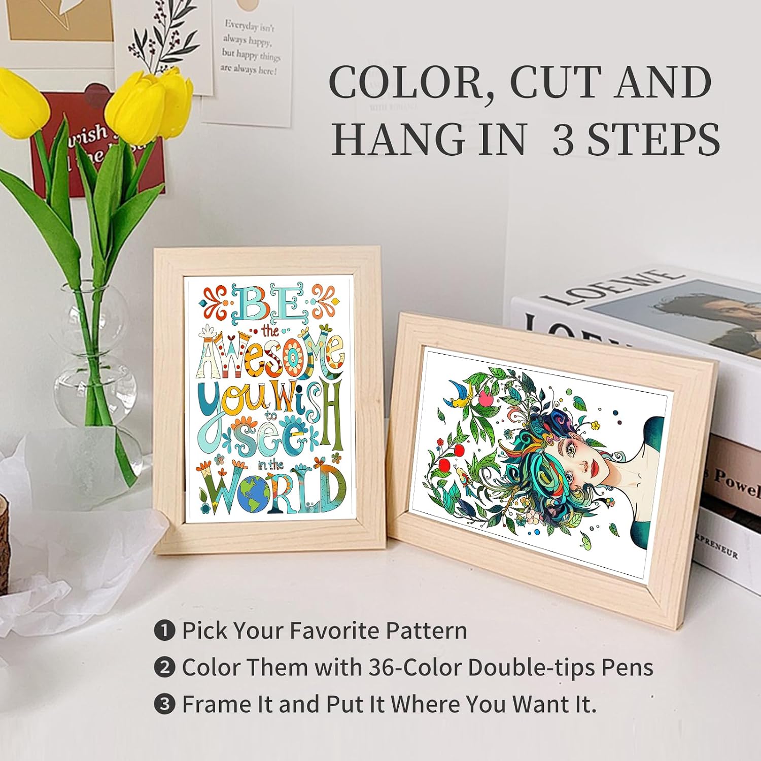 Women's Coloring Book for Adults: 30 Pages of Inspirational Quotes