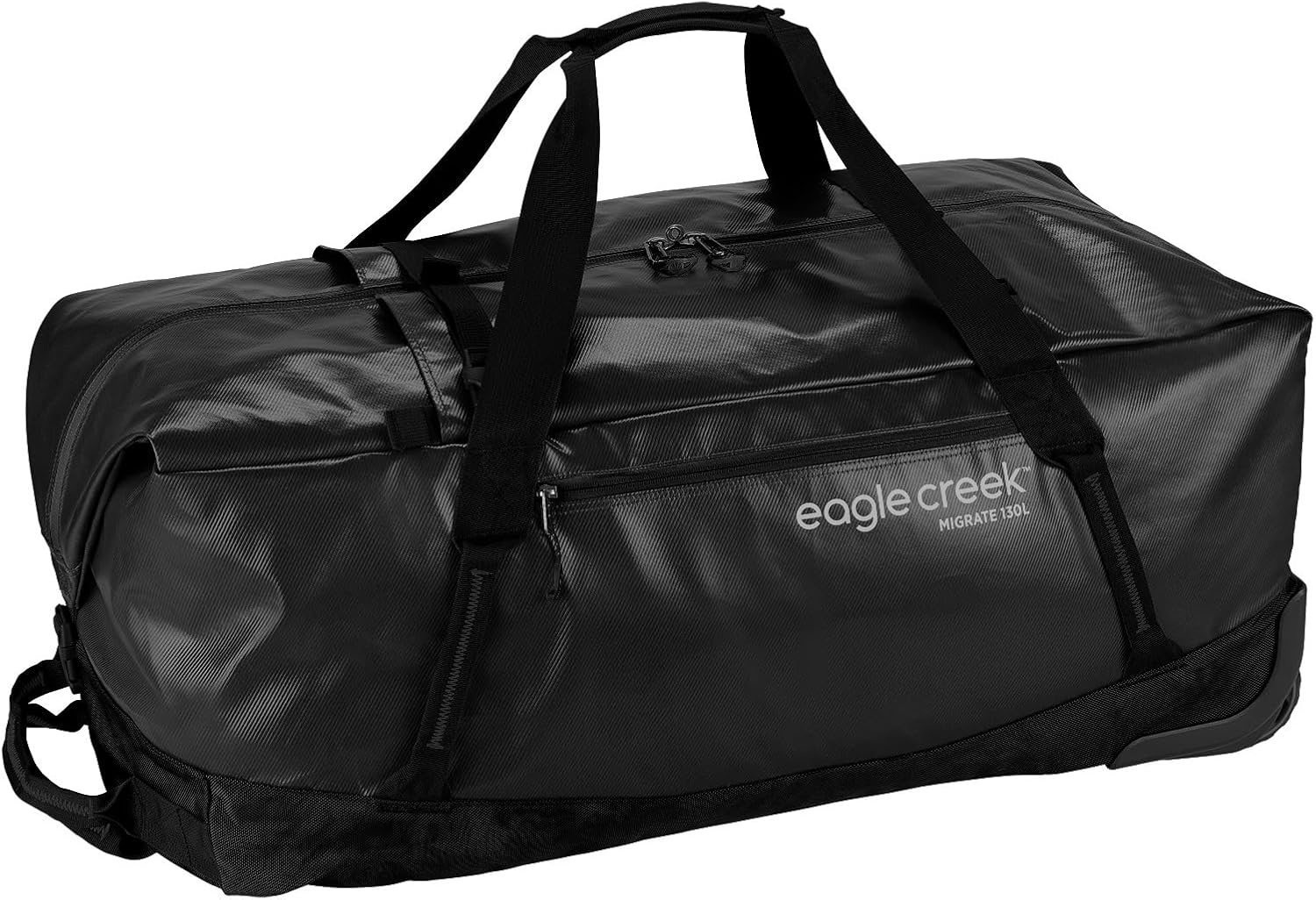 Eagle Creek Migrate 130L Wheeled Duffel Bag – Durable, Weather-Resistant Travel Duffel with Smooth Wheels - Multiple Carry Options for Easy Transport - Rush Blue