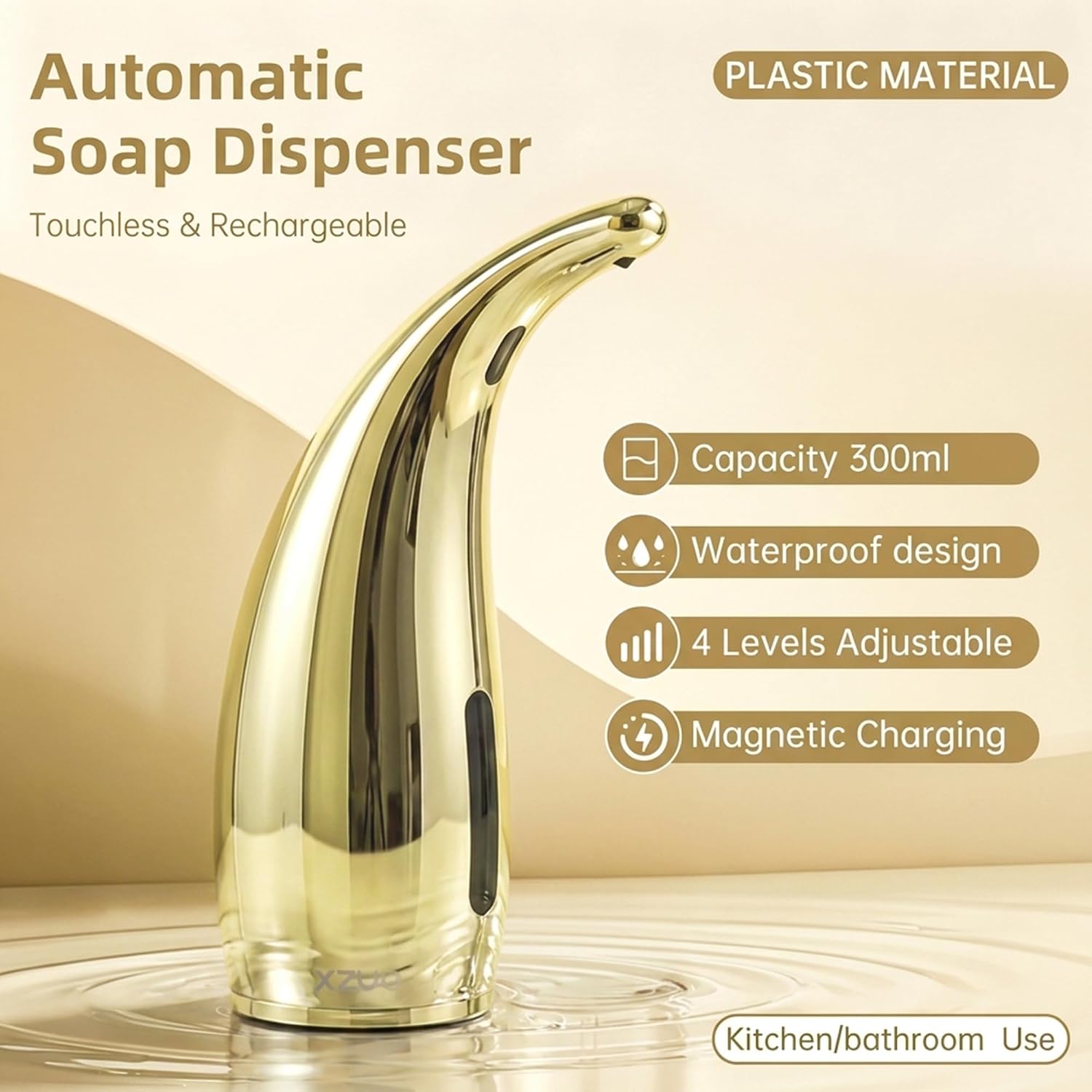 Automatic Soap Dispenser, 10oz/300ml for Bathroom & Kitchen image 2